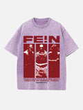 Travis Scott Print Round Neck T-shirt