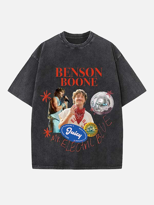 Benson Boone Print Round Neck T-shirt
