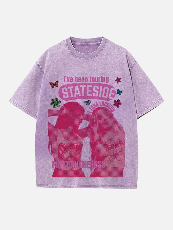 PinkPantheress Print Round Neck T-shirt