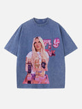 Karol G Print Round Neck T-shirt