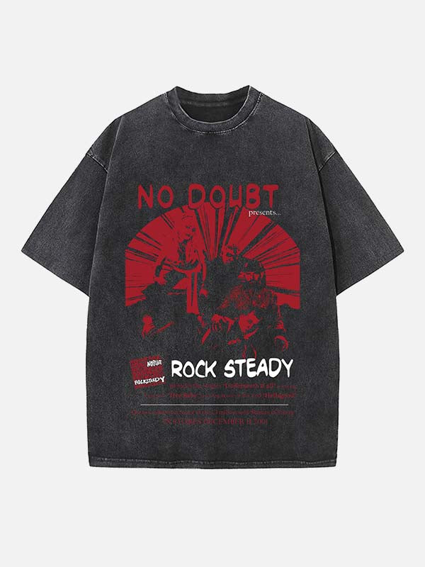 Gwen Stefani No Doubt Print Round Neck T-shirt