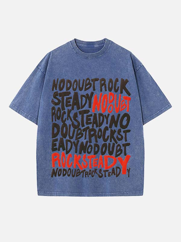Gwen Stefani No Doubt Print Round Neck T-shirt