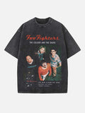 Foo Fighters Print Round Neck T-shirt