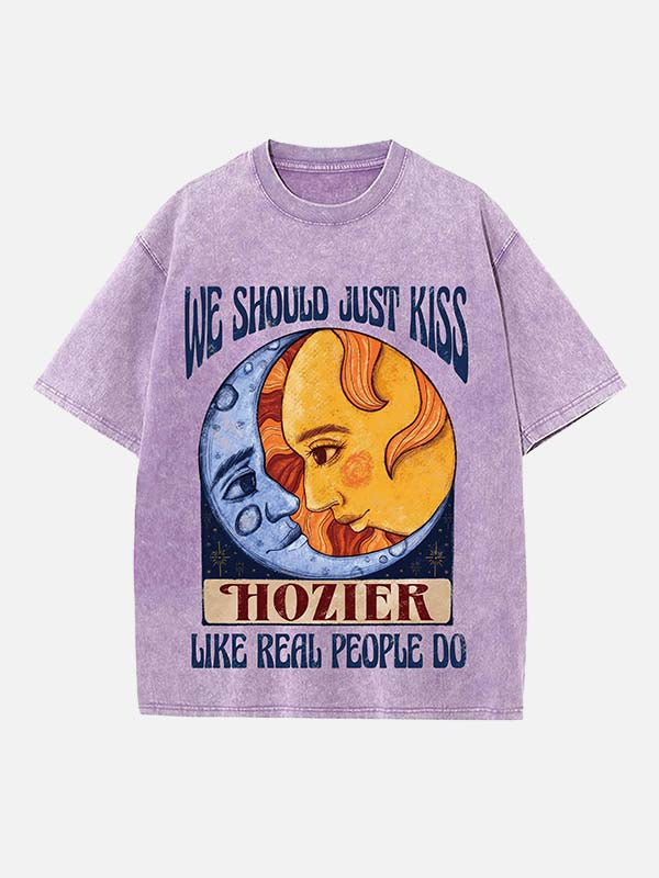 Hozier Print Round Neck T-shirt