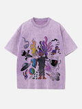 Lil Uzi Vert Print Round Neck T-shirt