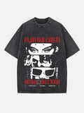 Playboi Carti Print Round Neck T-shirt