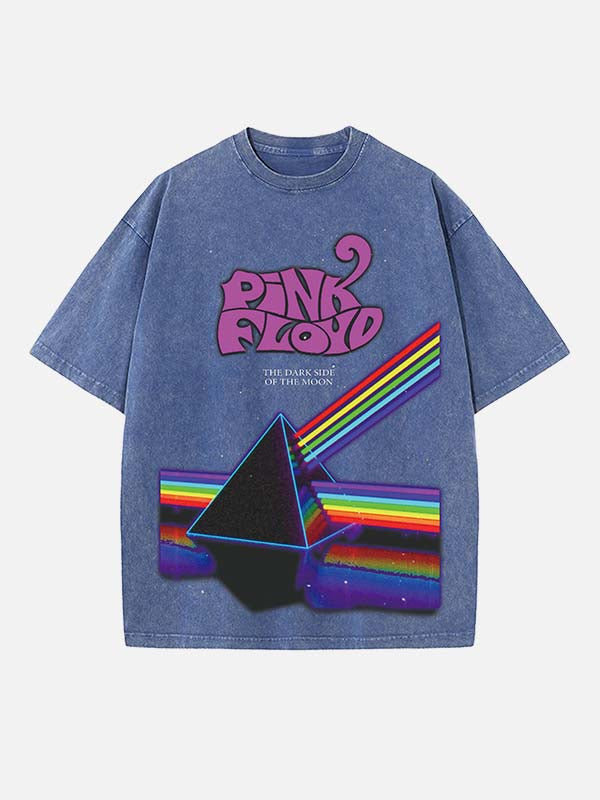 Pink Floyd Print Round Neck T-shirt
