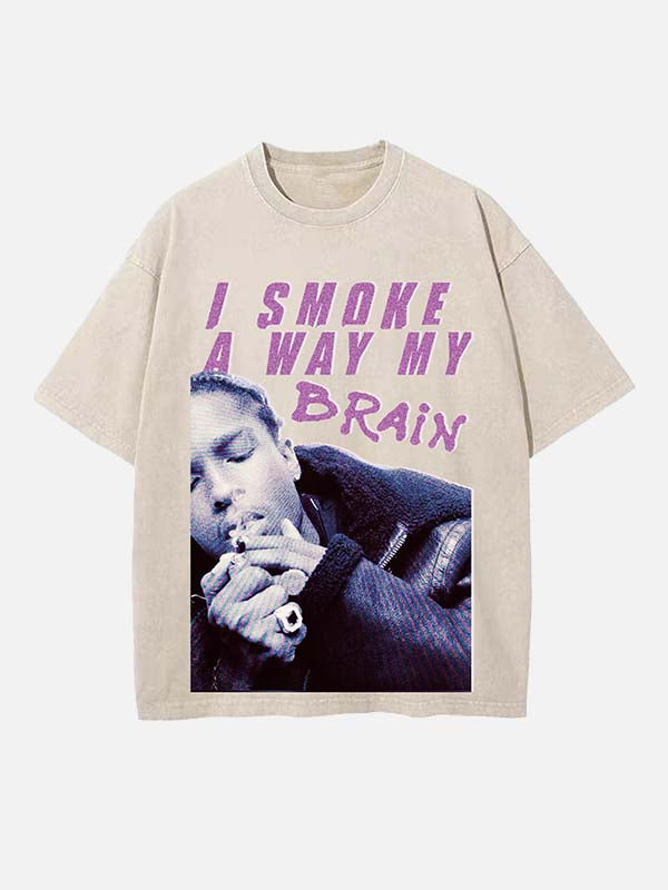 A$AP Rocky Print Round Neck T-shirt