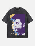 Prince Print Round Neck T-shirt