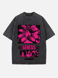 Raye Print Round Neck T-shirt