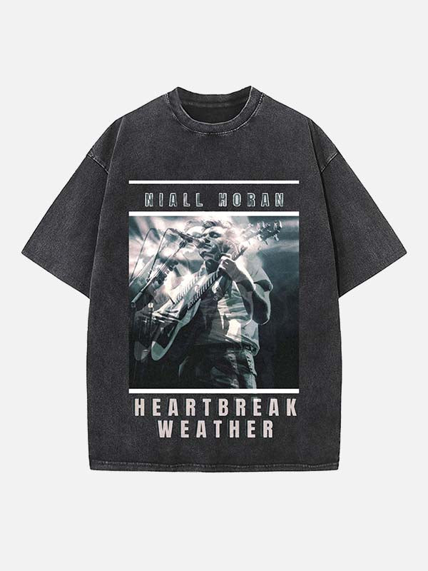Niall Horan Print Round Neck T-shirt