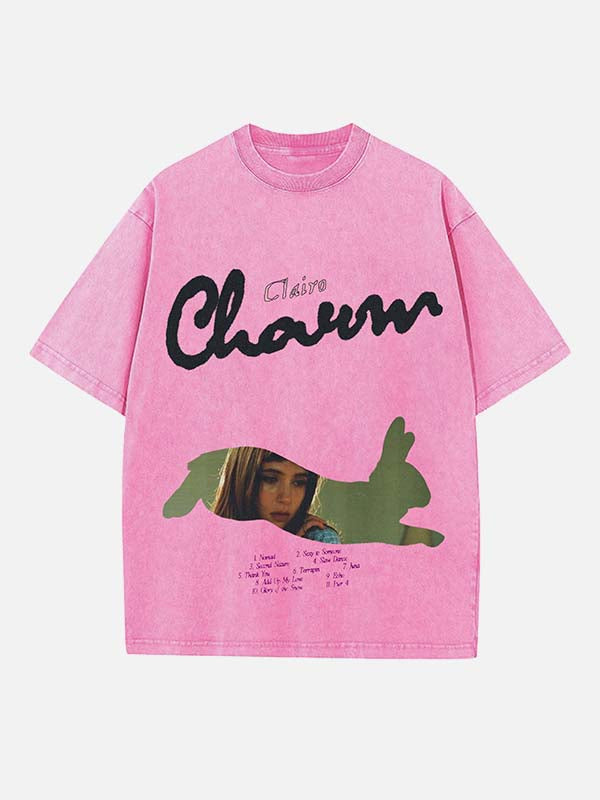Clairo Print Round Neck T-shirt