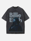 Billie Eilish Print Round Neck T-shirt