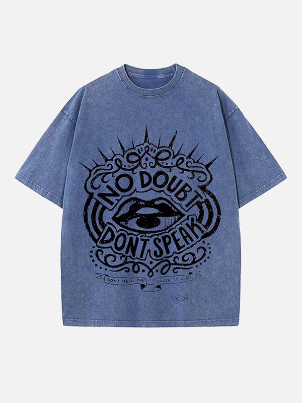 Gwen Stefani No Doubt Print Round Neck T-shirt