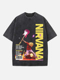NIRVANA Print Round Neck T-shirt