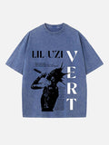 Lil Uzi Vert Print Round Neck T-shirt