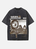 Muse Print Round Neck T-shirt