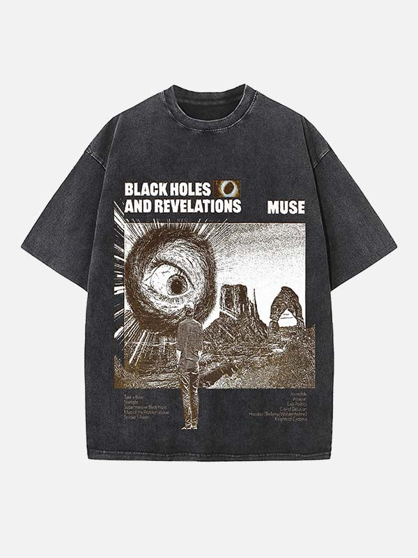 Muse Print Round Neck T-shirt