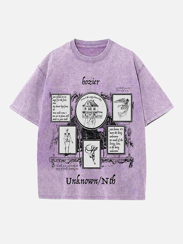 Hozier Print Round Neck T-shirt