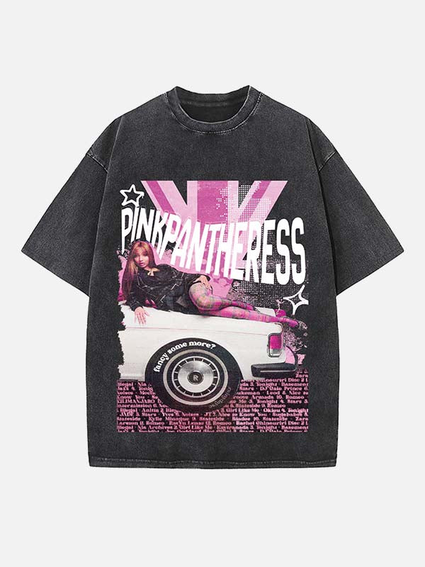 PinkPantheress Print Round Neck T-shirt