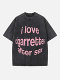 Cigarettes After Sex Print Round Neck T-shirt