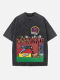 Snoop Dogg Print Round Neck T-shirt