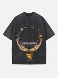 Imagine Dragons Print Round Neck T-shirt
