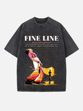 Harry Styles Print Round Neck T-shirt