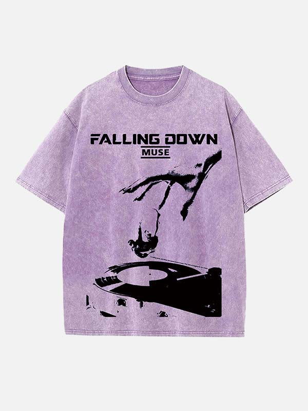 Muse Print Round Neck T-shirt