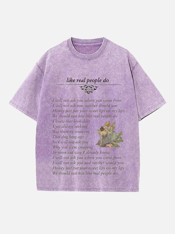 Hozier Print Round Neck T-shirt