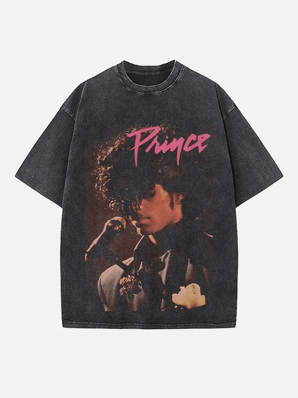 Prince Print Round Neck T-shirt