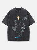 Avicii Print Round Neck T-shirt