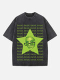 Charli xcx Print Round Neck T-shirt