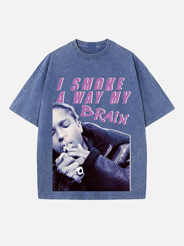 A$AP Rocky Print Round Neck T-shirt