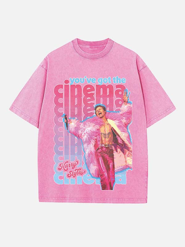 Harry Styles Print Round Neck T-shirt