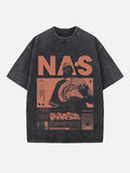 Nas Print Round Neck T-shirt