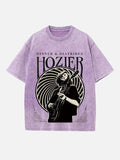 Hozier Print Round Neck T-shirt