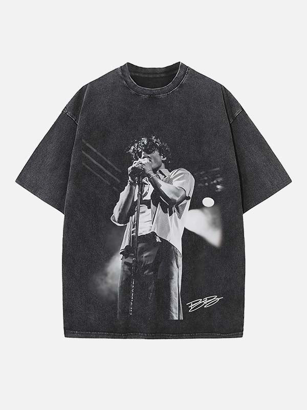 Benson Boone Print Round Neck T-shirt