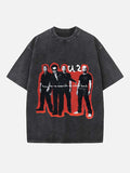 U2 Print Round Neck T-shirt