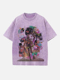 Tyla Print Round Neck T-shirt