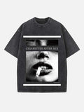 Cigarettes After Sex Print Round Neck T-shirt