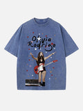 Olivia Rodrigo Print Round Neck T-shirt