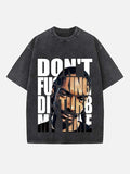 Snoop Dogg Print Round Neck T-shirt