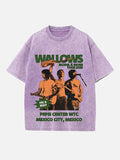 Wallows Print Round Neck T-shirt