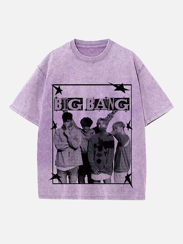 BIGBANG Print Round Neck T-shirt